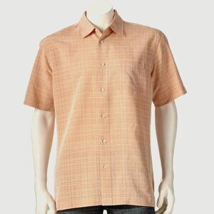 VanHeusen Men’s Button Down Short Sleeve Shirt (Size: 18-18 1/2”) EUC